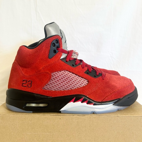 Jordan 5 Raging Bull Red size 12 DD0587-600 2021 PRE-OWNED VNDS - Picture 1 of 9